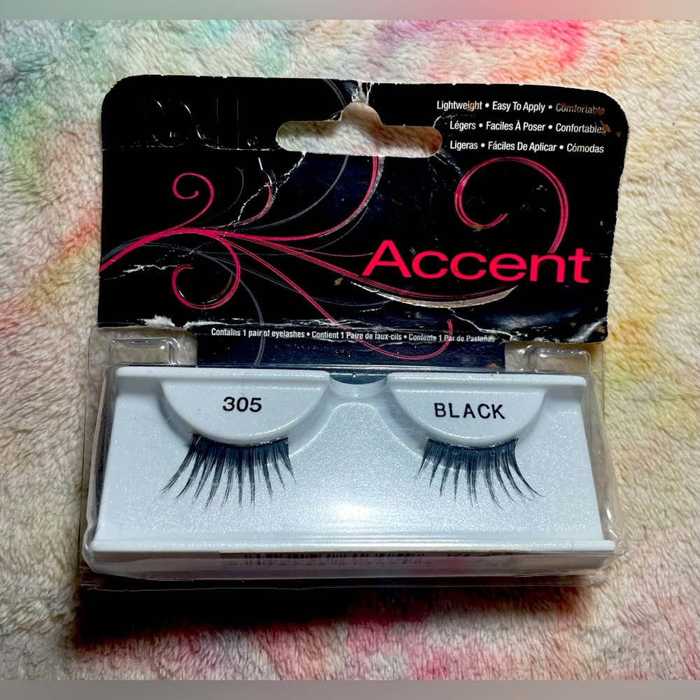 Brand New Ardell Accent Lightweight Black Lashes